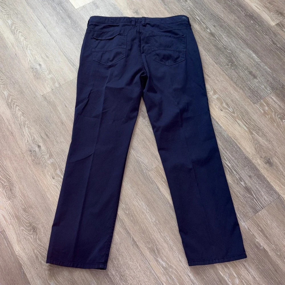 Tommy Bahama Boracay Navy Blue Pima Cotton Modal Pants Mens 36x32
